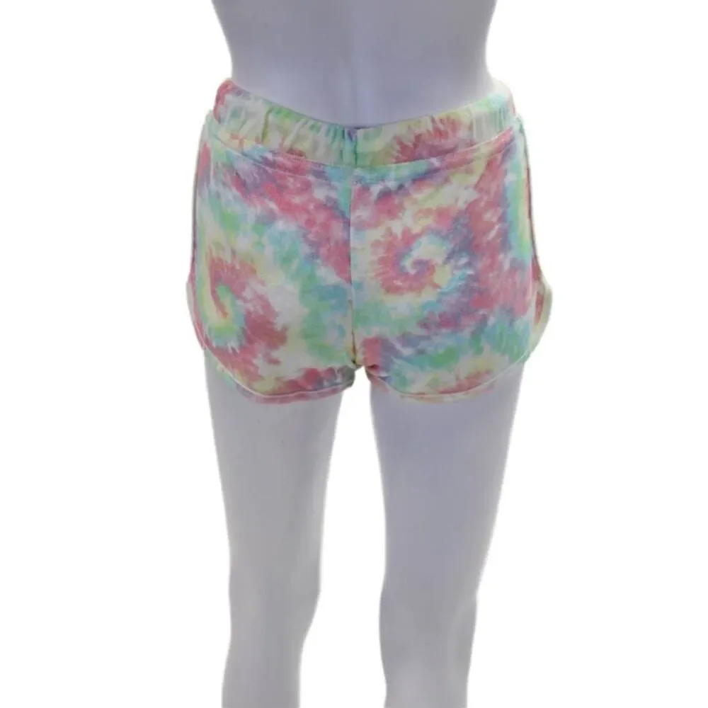Emerson Road Womens Tie Dye Sleepwear Tank Top + Shorts Set Multicolor Size XS